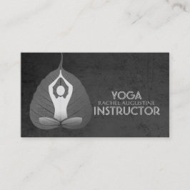 Tarjeta De Visita Estudio de instrucción de yoga Meditación Pose Bod