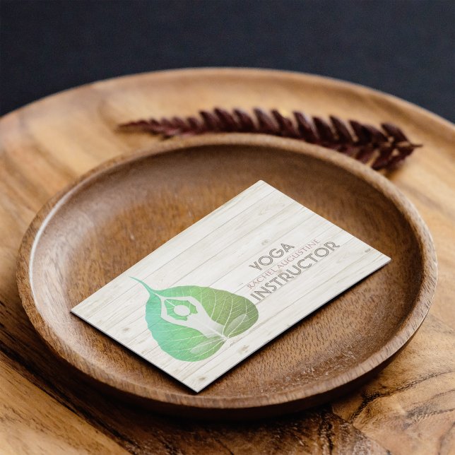 Tarjeta De Visita Estudio de instrucción de yoga Meditación Pose Bod (Subido por el creador)