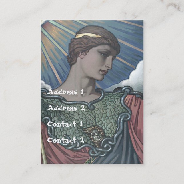 Tarjeta De Visita Estudio de Minerva (Anverso)