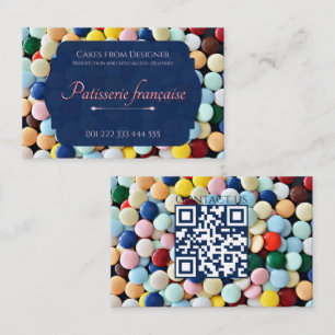 Tarjeta De Visita Estudio de pastelería colorido