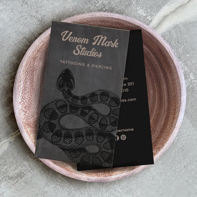 Tarjeta De Visita Estudio de Piercing del Artista del Tatuaje de Ser (Subido por el creador)