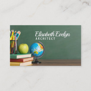 Tarjeta De Visita Estudio de vacaciones de la celebración de la edu