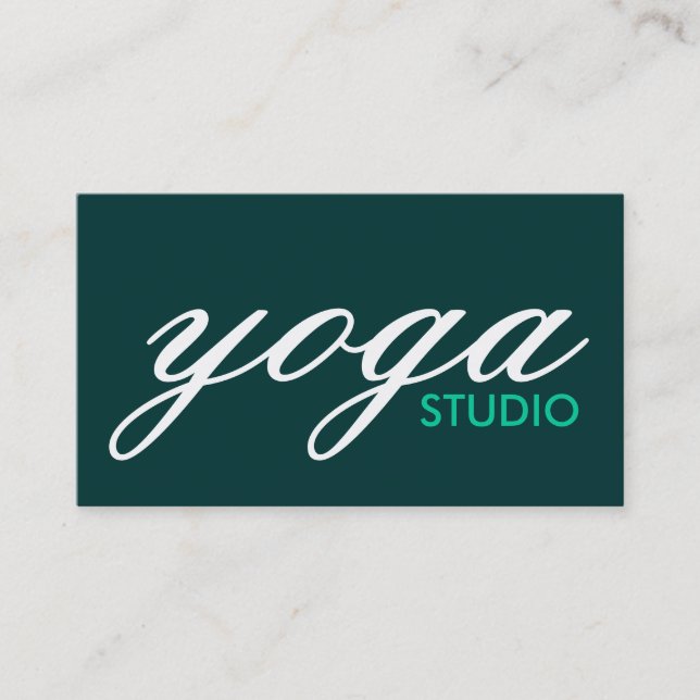 Tarjeta De Visita estudio de yoga (Anverso)