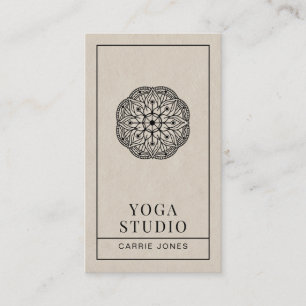 Tarjeta De Visita Estudio de Yoga Moderno
