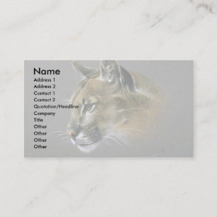 Tarjeta De Visita Estudio del puma
