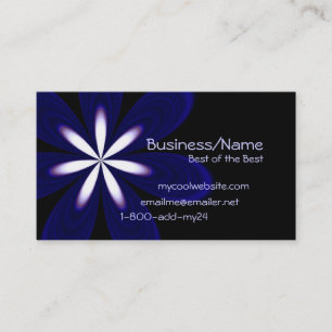 Tarjeta de visita estupenda de la flor