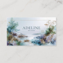 Etéreo Resumen Oro de línea costera y Verde azulad