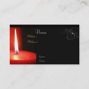 tarjeta de visita eterna de la llama