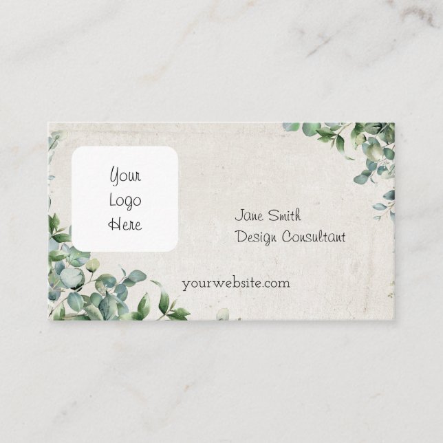 Tarjeta De Visita eucalipto (Anverso)