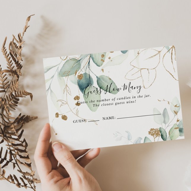 Tarjeta De Visita Eucalyptus de oro adivina cuántas cartas de juego (Subido por el creador)