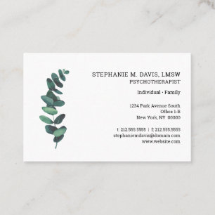Tarjeta De Visita Eucalyptus European Business Card