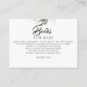 Tarjeta De Visita Eucalyptus Gold Greenereneration Baby Books Solici