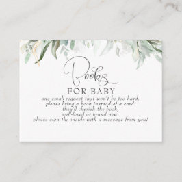 Tarjeta De Visita Eucalyptus Gold Greenereneration Baby Books Solici