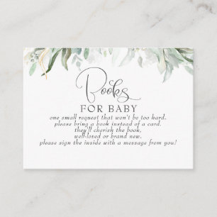 Tarjeta De Visita Eucalyptus Gold Greenereneration Baby Books Solici