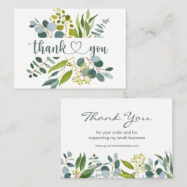 Tarjeta De Visita Eucalyptus Greenery Gracias