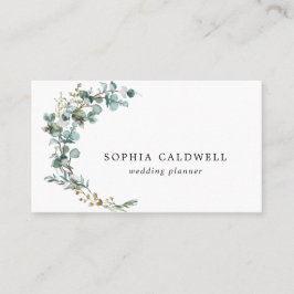Tarjeta De Visita Eucalyptus Minimalista botánico