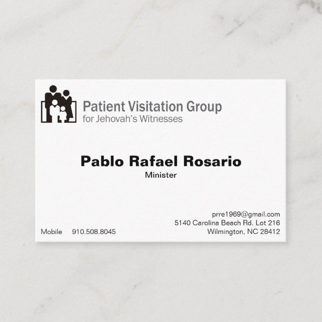 Tarjeta De Visita Euro, 3.346" x 2.165" Business Card (Anverso)
