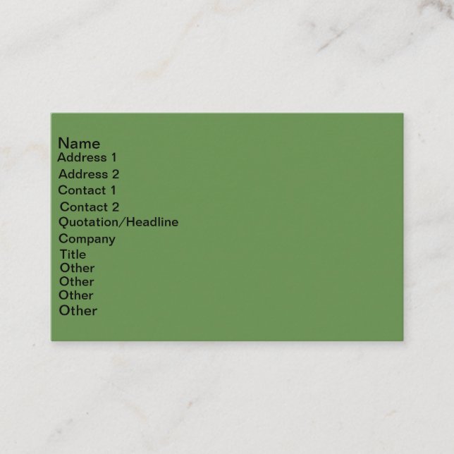 Tarjeta de visita euro del tamaño (Anverso)