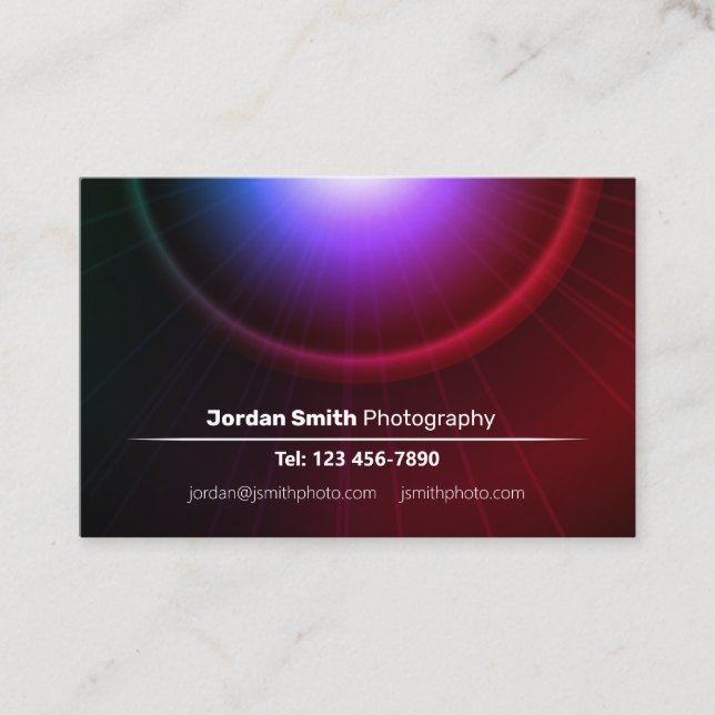 Tarjeta de visita Euro Fotográfica (Anverso)