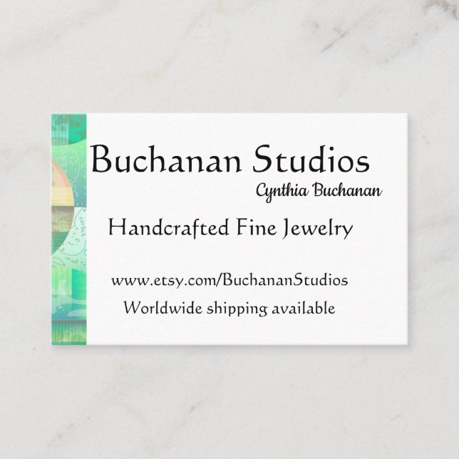 Tarjeta De Visita Euro Grande Personaliza el texto femenino Memorabl (Anverso)