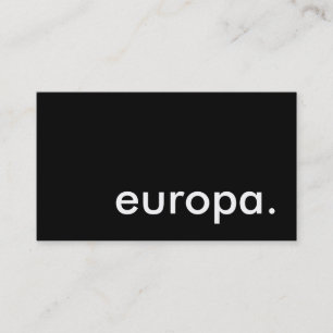 Tarjeta De Visita europa.