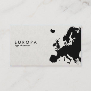 Tarjeta De Visita EUROPA - Estilo tenciado de lienzo
