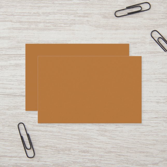 Tarjeta de visita europea Copper Brown (Anverso/Reverso In Situ)