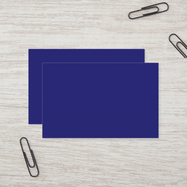 Tarjeta de visita europea Midnight Blue (Anverso/Reverso In Situ)