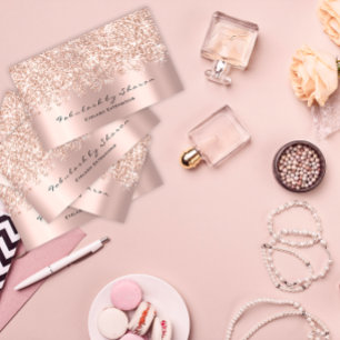 Tarjeta De Visita Evento artístico maquillaje Blogger Purpurina VIP