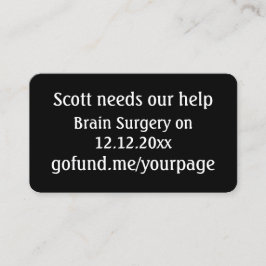 Tarjeta De Visita Evento de recaudación de fondos para el código QR