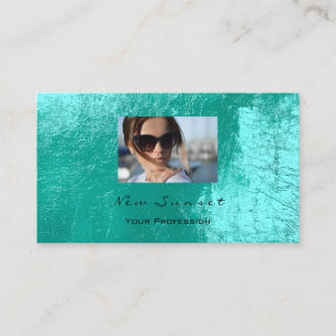 Tarjeta De Visita Evento fotográfico maquillaje Artista Cuero Shimme