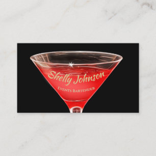 Tarjeta De Visita Eventos Bartender Camarero