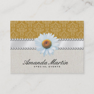 Tarjeta De Visita Eventos especiales   Amarillo clásico