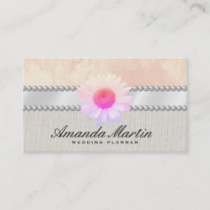Tarjeta De Visita Eventos especiales   Flor elegante