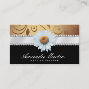 Tarjeta De Visita Eventos especiales  Oro clásico