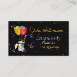 Tarjeta De Visita Eventos Fiesta Planner Celebración del vino