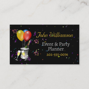 Tarjeta De Visita Eventos Fiesta Planner Celebración del vino