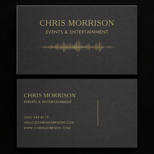 Tarjeta De Visita Eventos y Entretenimiento Música