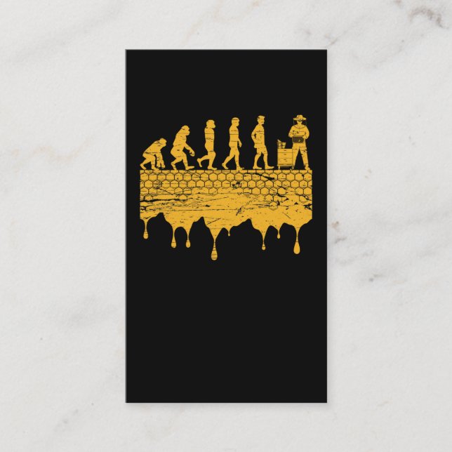 Tarjeta De Visita Evolución de apicultores Hombres Mujeres Abejas Ab (Anverso)
