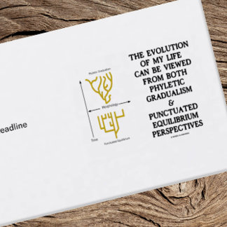 Tarjeta De Visita Evolución De Mi Vida Visto Gradualismo Fíltico