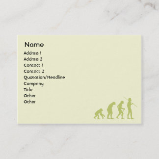 Tarjeta De Visita Evolución - rechoncha
