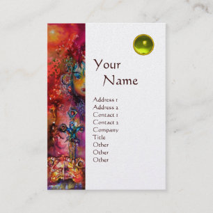 Tarjeta De Visita EXCALIBUR MONOGRAM platino metálico