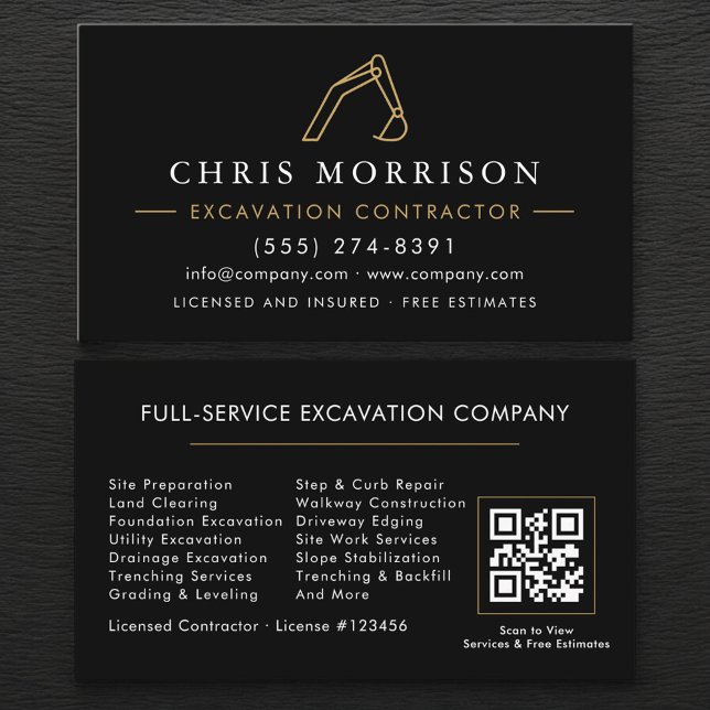 Tarjeta De Visita Excavation Operator QR Code (Subido por el creador)