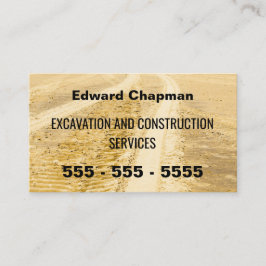 Tarjeta De Visita Excavation Sand Tracks QR Code Business Card