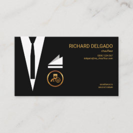 Tarjeta De Visita Excelente Chauffeur De Moda Moderna