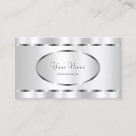 Tarjeta De Visita Excelente efecto plateado Profesional y elegante