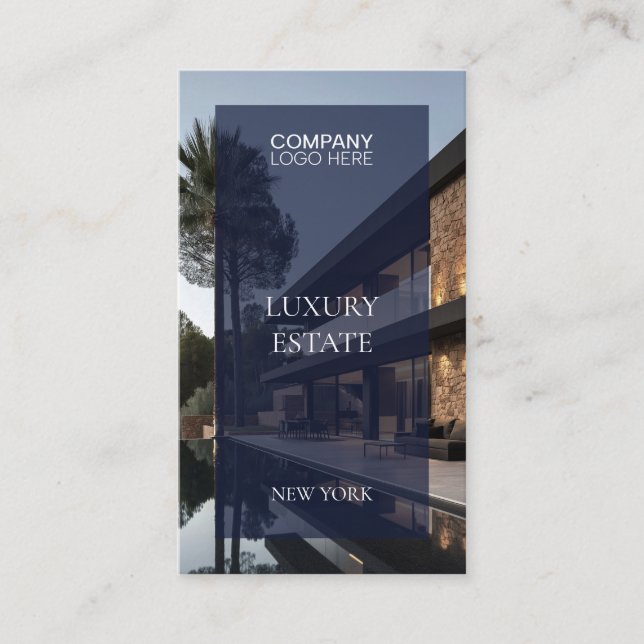 Tarjeta De Visita Exclusive Real Estate Property photo professional  (Anverso)