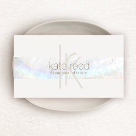 Tarjeta De Visita Exclusivo elegante monograma moderno de banda de c