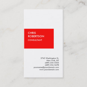 Tarjeta De Visita Exclusivo vertical blanco privado único