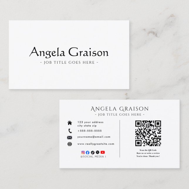 Tarjeta De Visita Executive Director Business Card  (Anverso / Reverso)